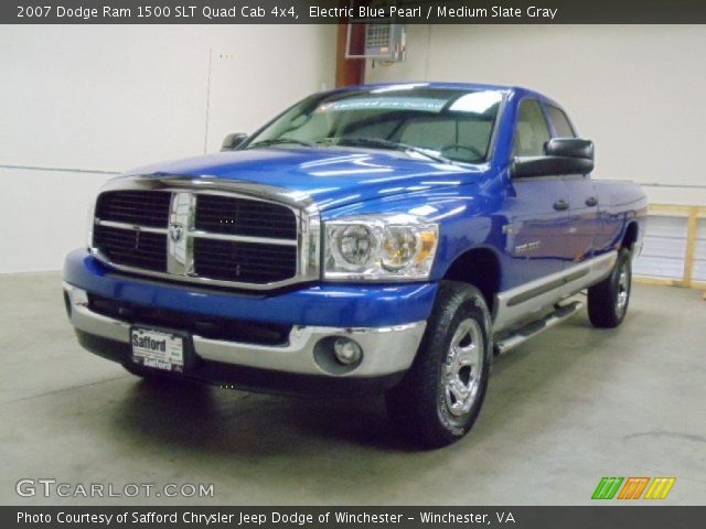 2007 Dodge Ram 1500 SLT Quad Cab 4x4 in Electric Blue Pearl