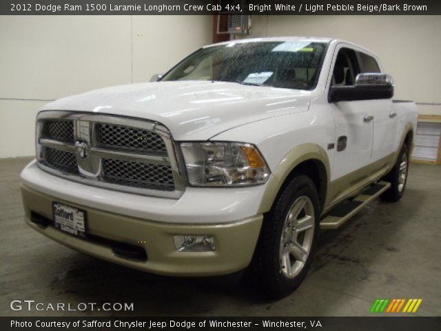 2012 Dodge Ram 1500 Laramie Longhorn Crew Cab 4x4 in Bright White