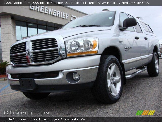 2006 Dodge Ram 1500 Big Horn Edition Quad Cab 4x4 in Bright Silver Metallic