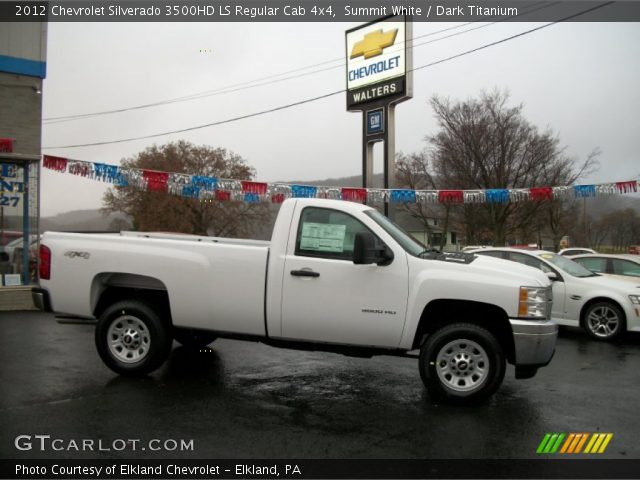 2012 Chevrolet Silverado 3500HD LS Regular Cab 4x4 in Summit White