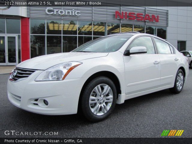 2012 Nissan Altima 2.5 SL in Winter Frost White