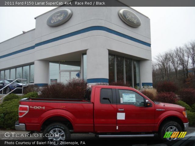 2011 Ford F150 Lariat SuperCab 4x4 in Race Red