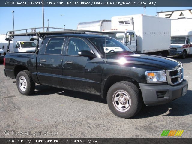 2008 Dodge Dakota ST Crew Cab in Brilliant Black