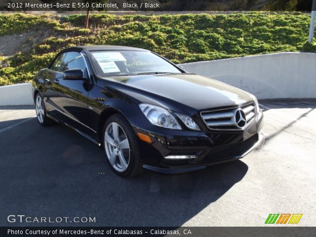 2012 Mercedes-Benz E 550 Cabriolet in Black