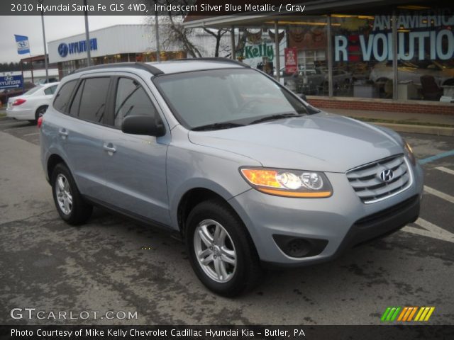 2010 Hyundai Santa Fe GLS 4WD in Irridescent Silver Blue Metallic