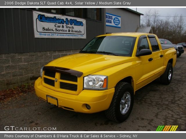 2006 Dodge Dakota SLT Quad Cab 4x4 in Solar Yellow