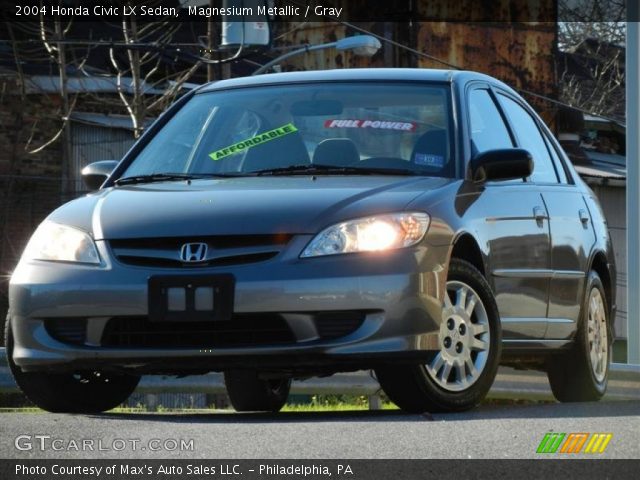2004 Honda Civic LX Sedan in Magnesium Metallic