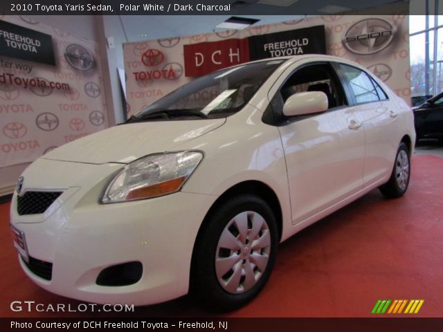 2010 Toyota Yaris Sedan in Polar White