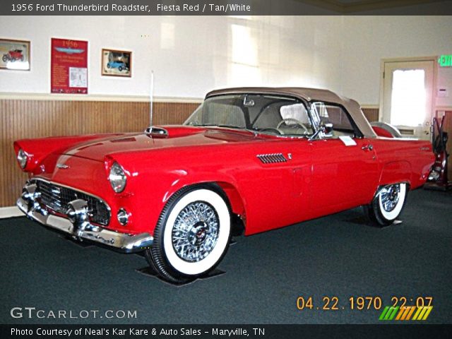 1956 Ford Thunderbird Roadster in Fiesta Red