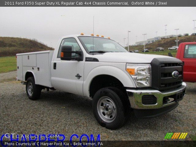 2011 Ford F350 Super Duty XL Regular Cab 4x4 Chassis Commercial in Oxford White
