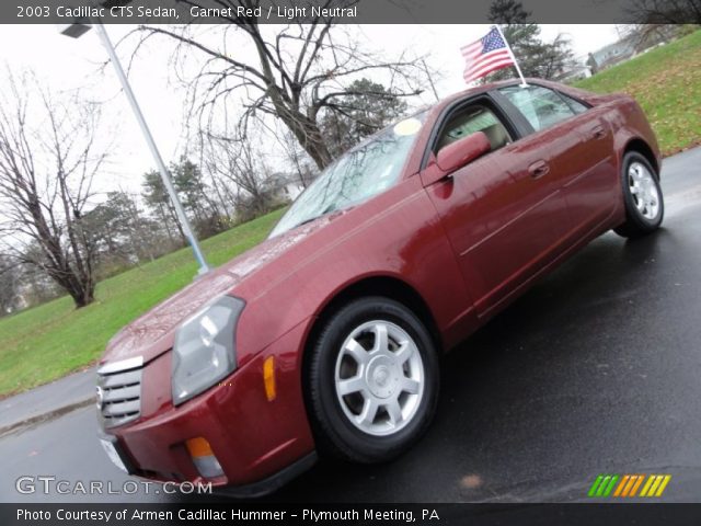 2003 Cadillac CTS Sedan in Garnet Red