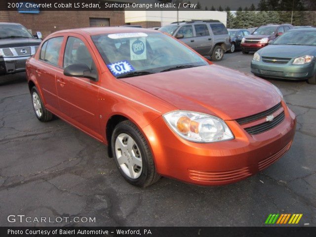 2007 Chevrolet Cobalt LS Sedan in Sunburst Orange Metallic