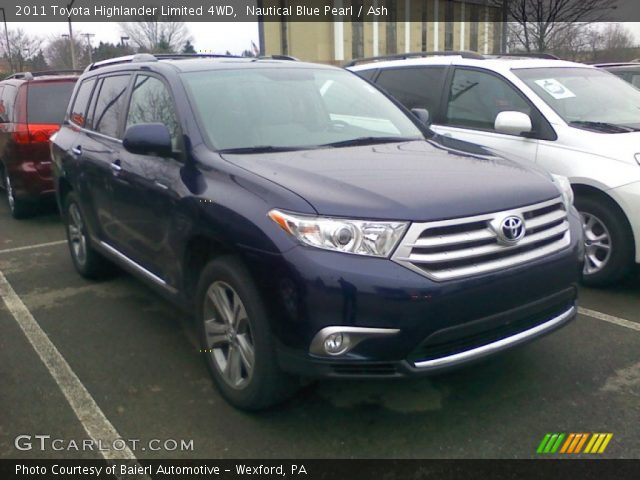 2011 Toyota Highlander Limited 4WD in Nautical Blue Pearl