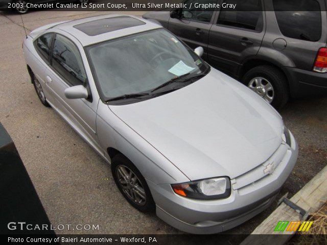 2003 Chevrolet Cavalier LS Sport Coupe in Ultra Silver Metallic