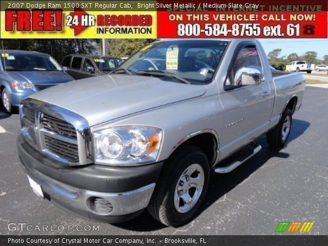 2007 Dodge Ram 1500 SXT Regular Cab in Bright Silver Metallic