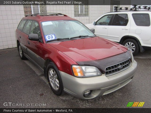 2003 Subaru Outback Wagon in Regatta Red Pearl