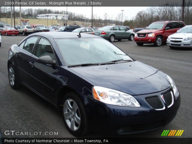 2009 Pontiac G6 Sedan in Midnight Blue Metallic