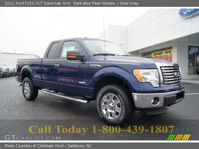 2012 Ford F150 XLT SuperCab 4x4 in Dark Blue Pearl Metallic