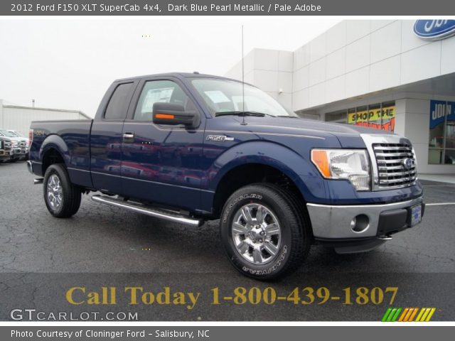 2012 Ford F150 XLT SuperCab 4x4 in Dark Blue Pearl Metallic