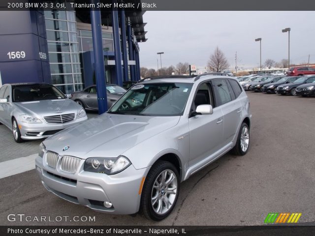 2008 BMW X3 3.0si in Titanium Silver Metallic