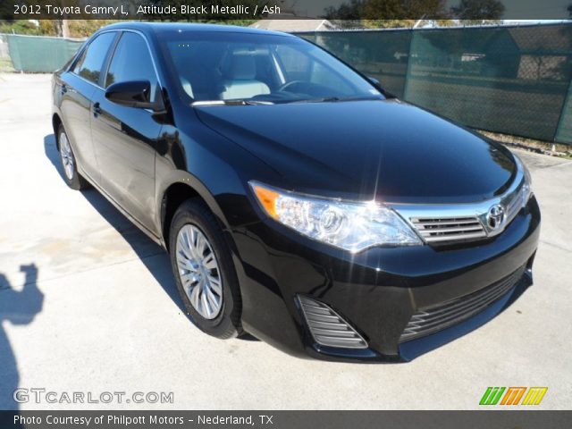 2012 Toyota Camry L in Attitude Black Metallic