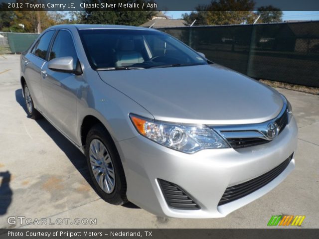2012 Toyota Camry LE in Classic Silver Metallic