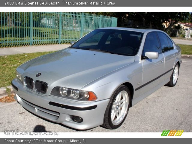 2003 BMW 5 Series 540i Sedan in Titanium Silver Metallic