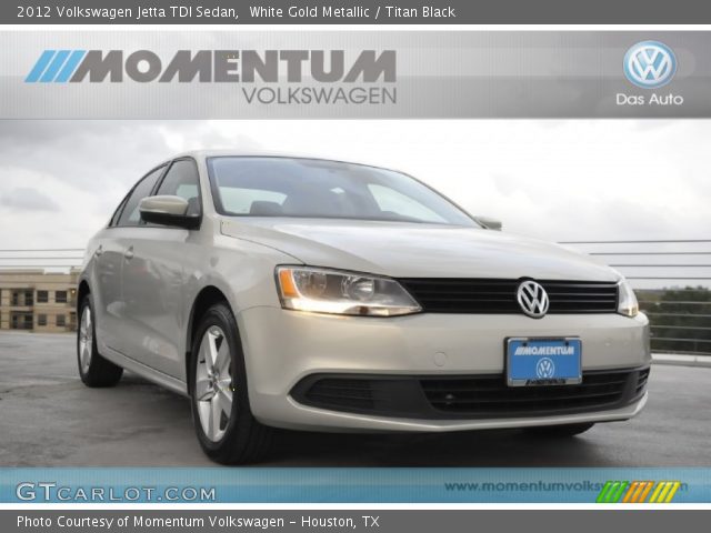 2012 Volkswagen Jetta TDI Sedan in White Gold Metallic