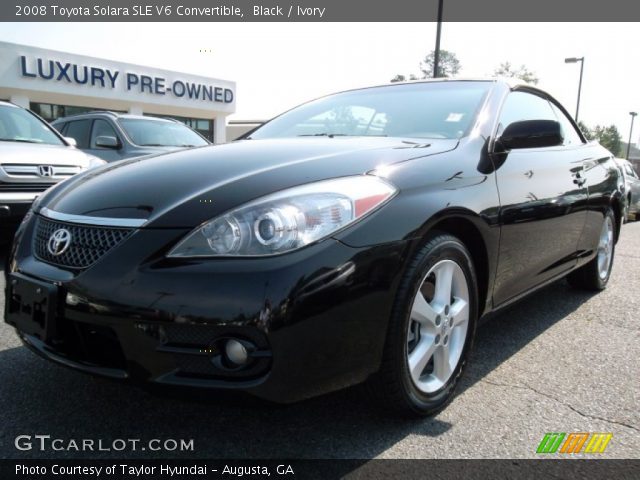 2008 Toyota Solara SLE V6 Convertible in Black