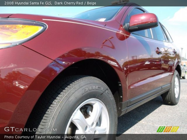 2008 Hyundai Santa Fe GLS in Dark Cherry Red