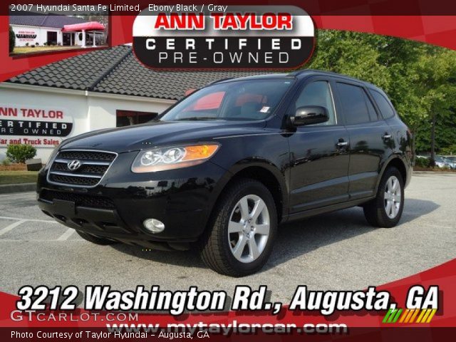 2007 Hyundai Santa Fe Limited in Ebony Black