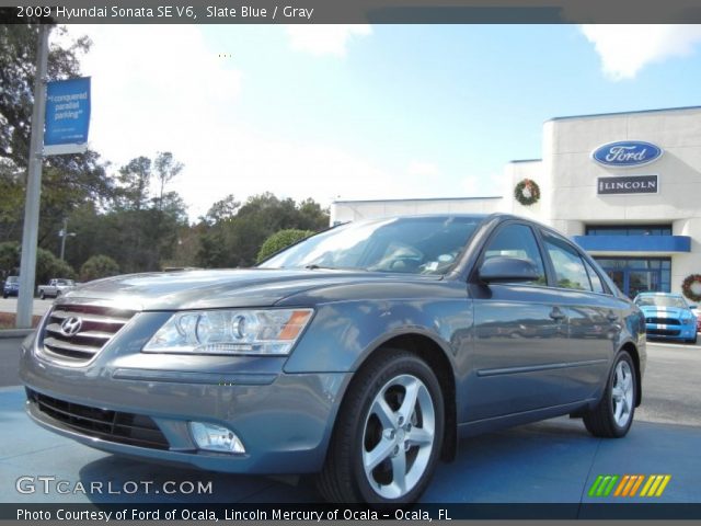 2009 Hyundai Sonata SE V6 in Slate Blue