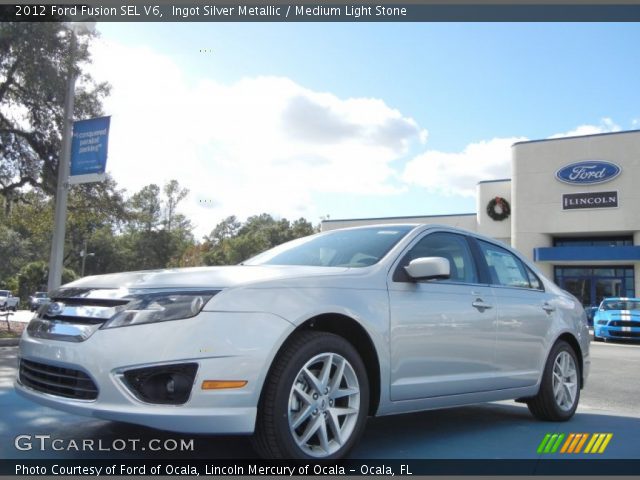 2012 Ford Fusion SEL V6 in Ingot Silver Metallic