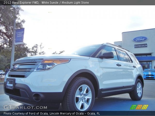 2012 Ford Explorer FWD in White Suede