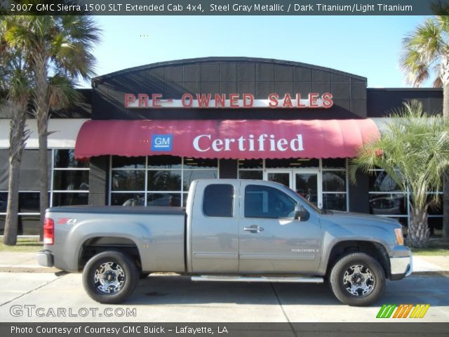 2007 GMC Sierra 1500 SLT Extended Cab 4x4 in Steel Gray Metallic