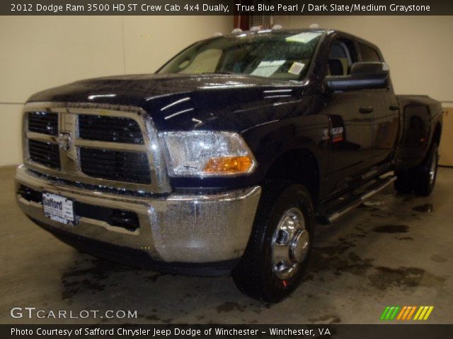 2012 Dodge Ram 3500 HD ST Crew Cab 4x4 Dually in True Blue Pearl