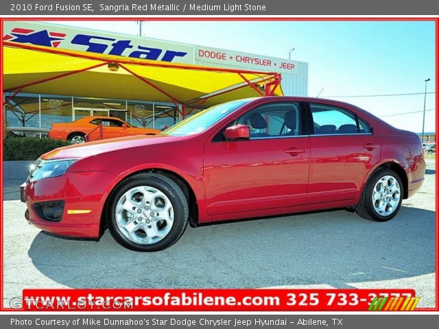 2010 Ford Fusion SE in Sangria Red Metallic