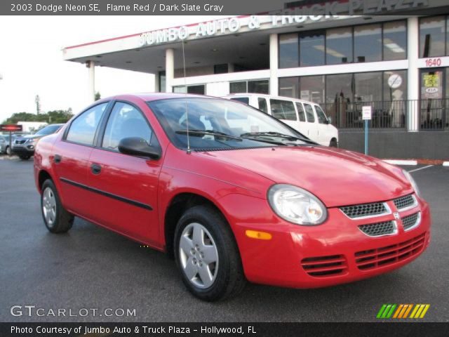 2003 Dodge Neon SE in Flame Red