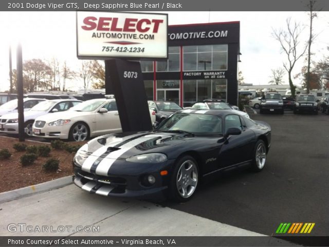 2001 Dodge Viper GTS in Deep Sapphire Blue Pearl