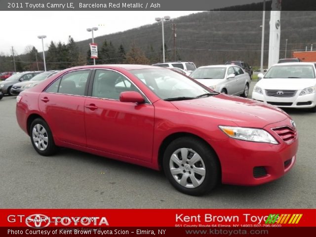 2011 Toyota Camry LE in Barcelona Red Metallic