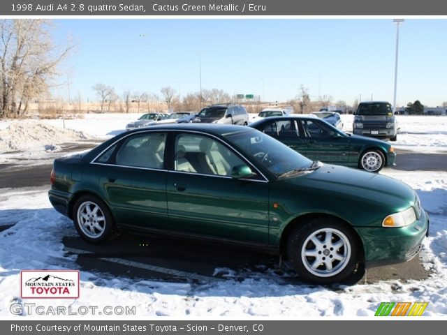 1998 Audi A4 2.8 quattro Sedan in Cactus Green Metallic