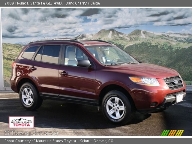 2009 Hyundai Santa Fe GLS 4WD in Dark Cherry