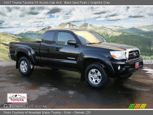 2007 Toyota Tacoma V6 Access Cab 4x4 in Black Sand Pearl