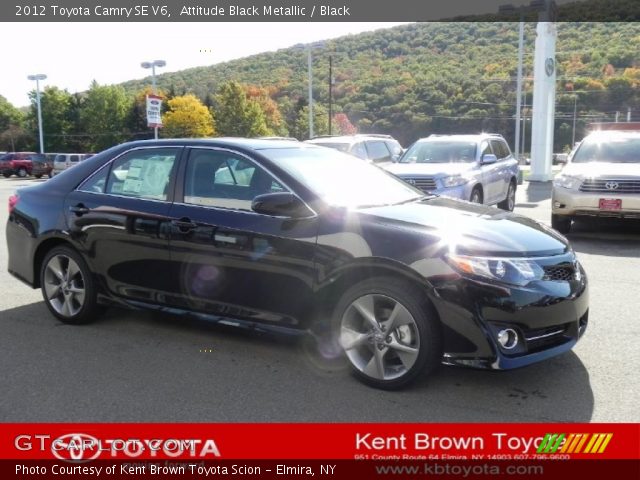 2012 Toyota Camry SE V6 in Attitude Black Metallic