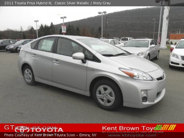 2011 Toyota Prius Hybrid III in Classic Silver Metallic