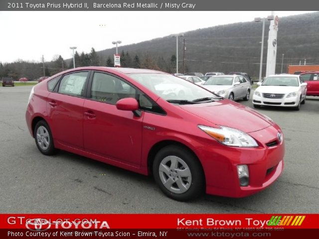 2011 Toyota Prius Hybrid II in Barcelona Red Metallic