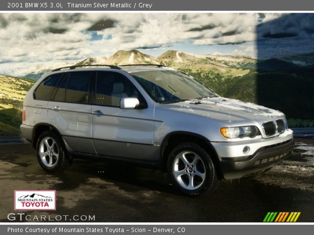 2001 BMW X5 3.0i in Titanium Silver Metallic