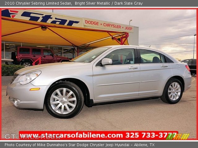 2010 Chrysler Sebring Limited Sedan in Bright Silver Metallic