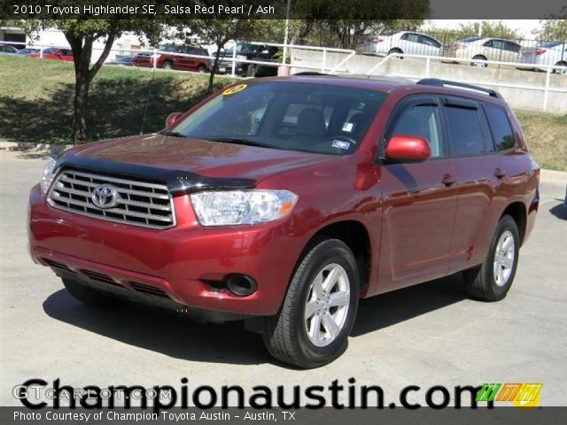 2010 Toyota Highlander SE in Salsa Red Pearl