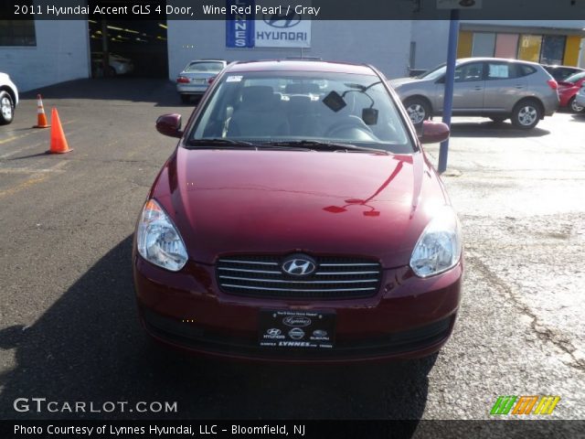 2011 Hyundai Accent GLS 4 Door in Wine Red Pearl